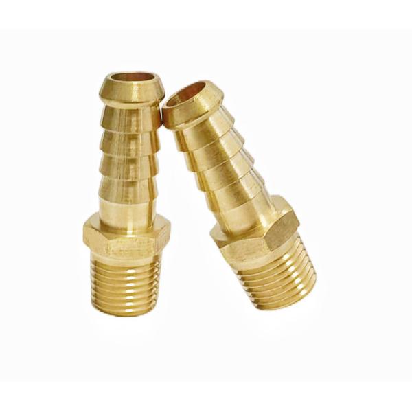 3/8" Barb X 3/8" NPT Male Brass Hose Barb Fittings CNC