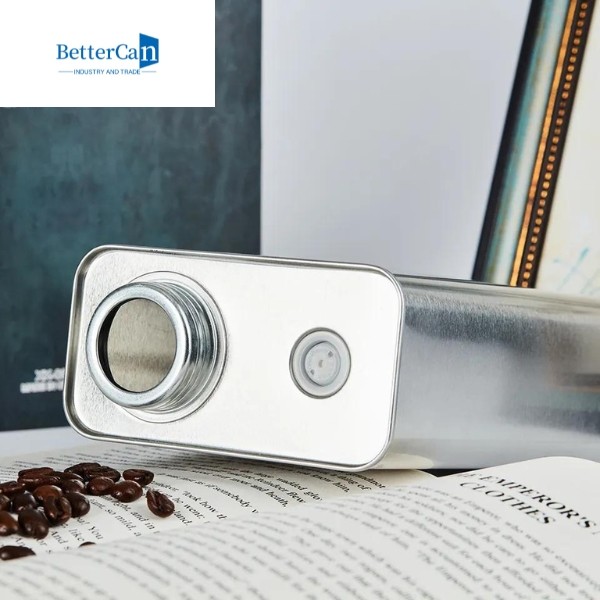 Buy Personalised Coffee Bean Tin 6Oz-26Oz 350g Rectangular Tea Tins at wholesale prices