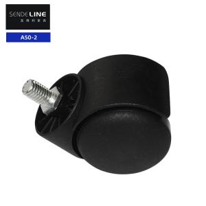 Nylon 50mm Swivel Chair Wheel Replacement Circlip / Thread Universal Caster