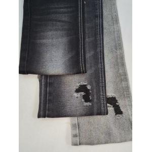 13OZ Heavy Weight Super-Soft Cotton Polyester BLACK/BLACK Denim Fabric For Jeans