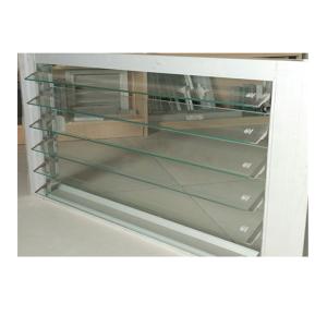 Transparent Frosted Sunshade Glass Louvers Window Good Permeability