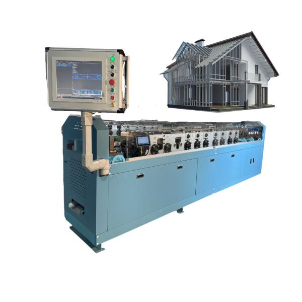 0.8-1.2mm Steel Profile LGS Machine 4'' C Channel Roll Forming Machine With Air