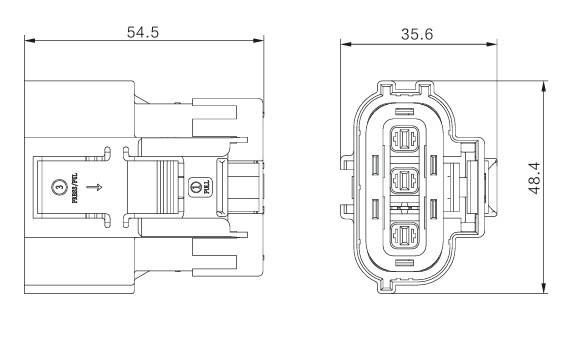 Neopower 6-Pin High Voltage 1000V 35A Automotive Power and Signal Connector with 360° Shielding