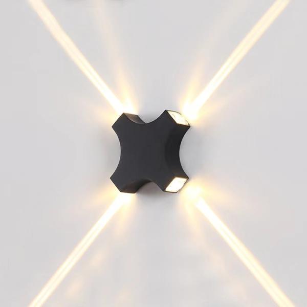 Buy Outdoor Wall Lamp Aluminium 155x155x40MM Black 220V at wholesale prices