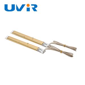 1338W Gold Coated Quartz Infrared Heat Lamp Tube