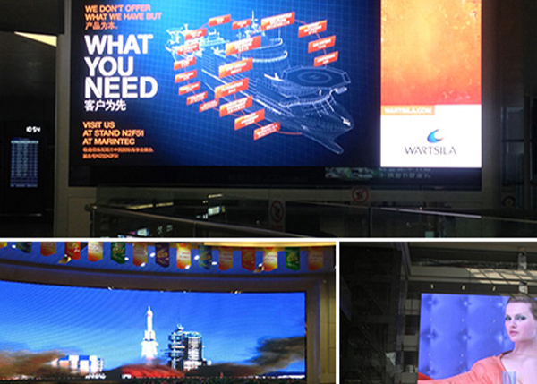 Silence Operated P10 Full Color Led Display , Indoor Rental Led Display Iron / Steel Material