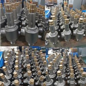 Low Temperature Soft Seal Safety Valve With Elbow CF8 CF3 For LIN LOX LAR LNG