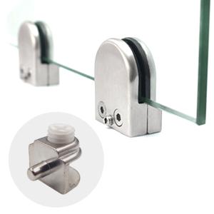 Industrial C Shape Glass Mounting Clips Furniture Hardware For 8 Thickness Glass