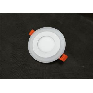 2 In 1 Two - Color Concealed Round Slim LED Panel Light 6 Watt For Meeting Room