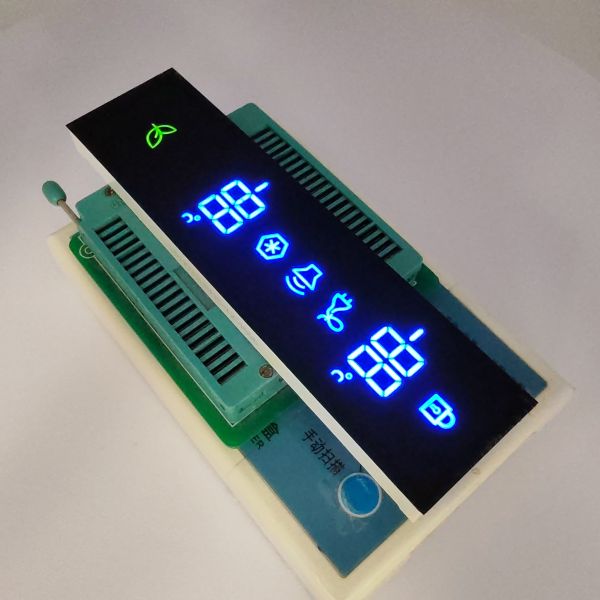 7-Segment Ultra Blue/Green LED Display for Refrigerator Controllers