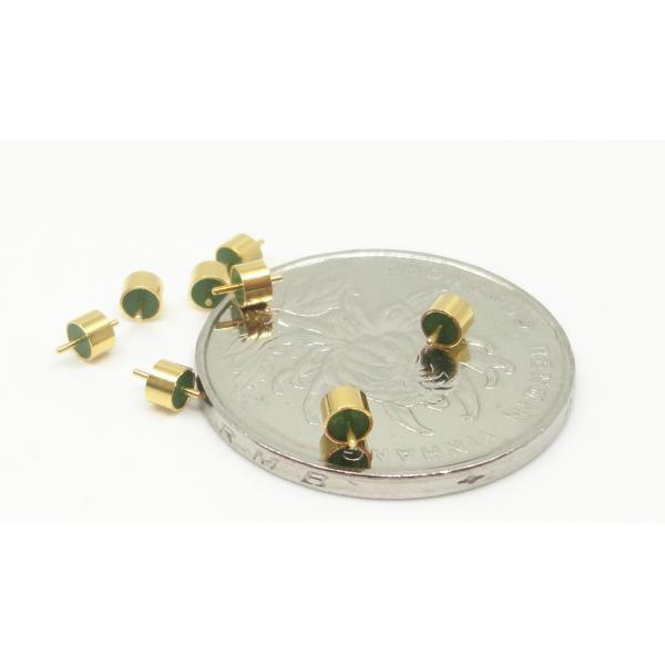 Straight Cut Hermetic Glass To Metal Seal Connectors 50Ohm RF Feedthroughs