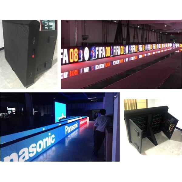 P10 Outdoor Full Color Stadium Perimeter Led Display For Logo Message Advertising