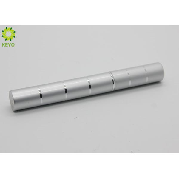 Cylindrical Aluminium Waterproof Eyeliner Pencil Silver Color With Applicator