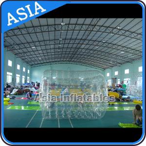 Quality Swimming Pool / Park Transparent Inflatable Water Roller Ball for sale