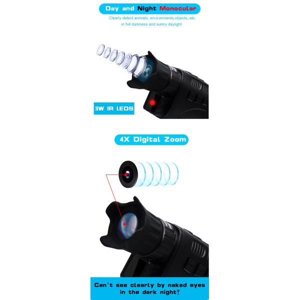 NV3185 1.5 Inch Remote Night Vision Monocular Camera Photo And Video Night Vision Device