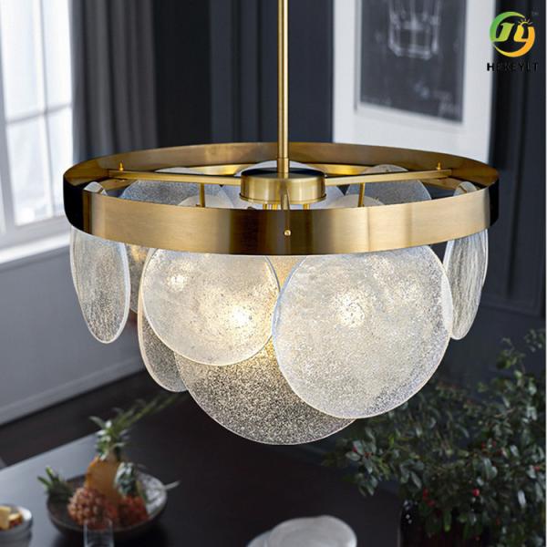 Living Room Bedroom Glass Chandelier Nordic Postmodern Light Luxury