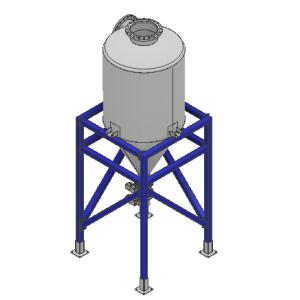 Anti Corrosion 100mm Diameter Stainless Steel Cyclone Separator