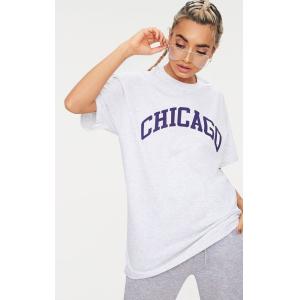 Chicago plus size women T shirt grey