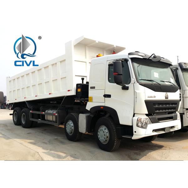 Dump Tipper Truck Special Dump Truck25 ton 8 x 4 Unloading Heavy Duty Trucks , EURO II 371 Horsepower