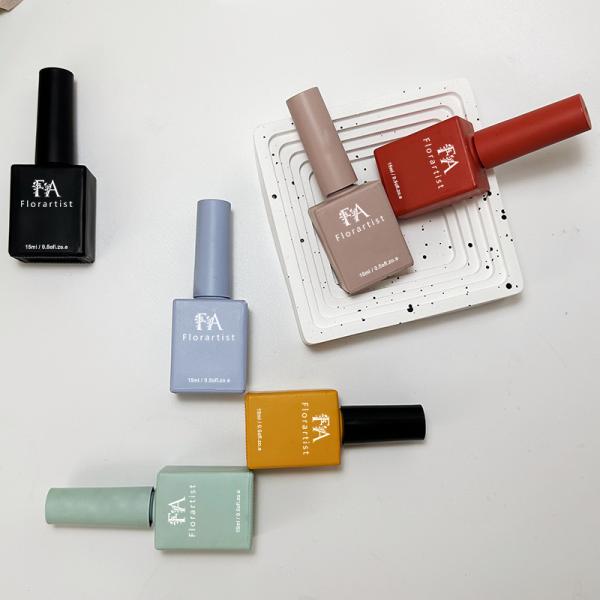 Custom Logo Nail Gel Polish Empty Bottle Rose Gold Nail Polish Bottles