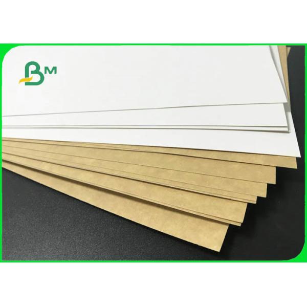 coated kraft board Food Grade 325GSM 350GSM C1S Coated Kraft Board For Dry Food Boxes
