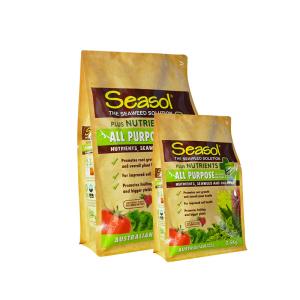 Custom Printing Flat Bottom Laminated Food Packaging Poly Resealable Zipper