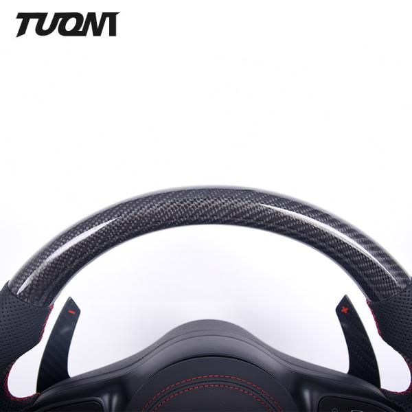 Perforated Leather Mercedes Benz Steering Wheel Carbon Fiber