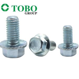 Factory Price M6 M8 M25 Din6921 Class 58 Zinc Coating Hex Head Bolt And Nut Hex
