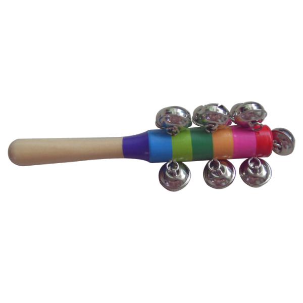 Buy New colorful sleigh bell / Wooden jingle bell stick / Educational Toy / Carl Orff instruments at wholesale prices