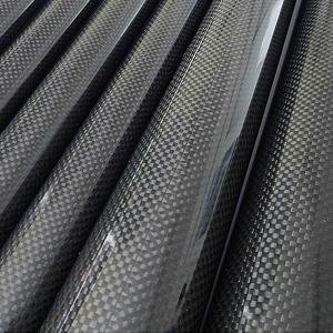 Quality 3k Weave Glossy Carbon Fiber Tubes Roll Wrapped 4mm for sale
