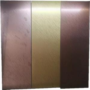 Mellow 304 DIN1.4301 Stainless Steel Sheet Coil Decorative Panel PVD Color
