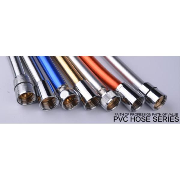F1/2"XF1/2" Chrome Plated 1.5M Epdm Nylon Knitted Flexible Thickened Explosion Proof Water Inlet Bathroom Shower Hose
