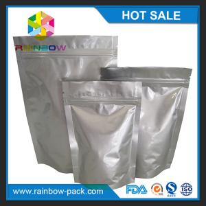 Free sample aluminum foil stand up k bag for food storage packaging