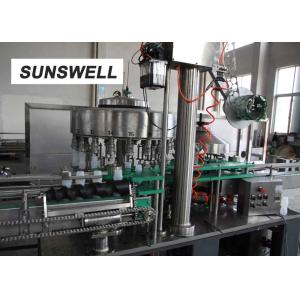 Self Adhesive Labeling Beverage Filling Machine For Dairy Drinks