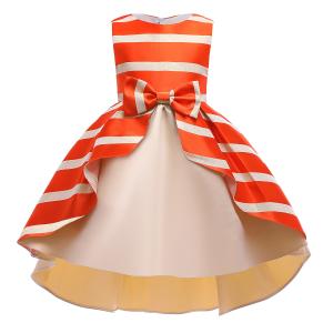 Girls Dress 2022 Spring And Summer Children's Clothing Bow Girl Vest Skirt Dress