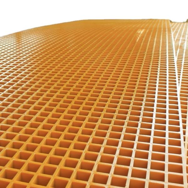 Buy Mesh Frp Composite Grate Decking Anti Slip Fiberglass Panel Cutting at wholesale prices