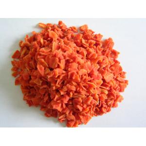 Safe And Healthy Dried Carrot Chips Low Calorie No Additives With 10x10x3mm Size