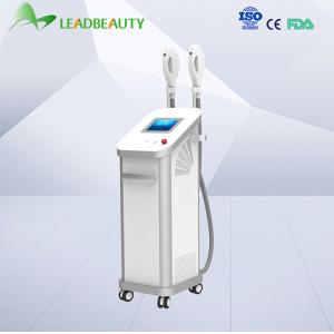 Vertical SHR hair removal machine with 2 handles