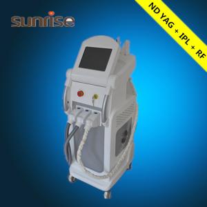 China Professional elight ipl rf nd yag laser hair removal 3 in 1 multifunctional beauty equipment on sale