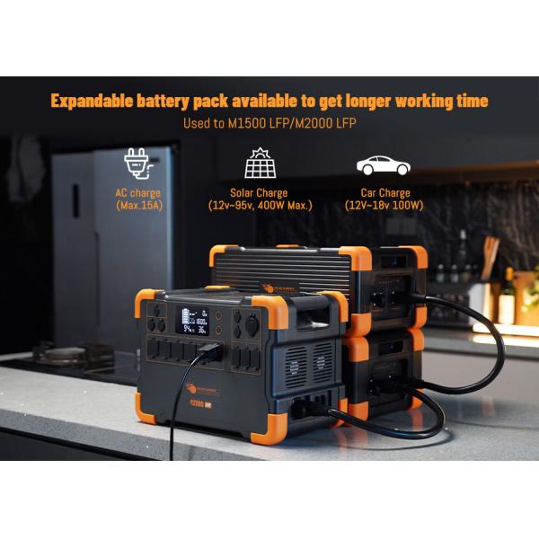 LiFePO4 Portable Generator Battery Pack with 3072Wh Capacity, Compact Design,