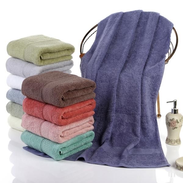 White Plain Forged Cotton Washcloth Bath Towel Absorbent 3-Piece Gift Box with Return Gift Cover