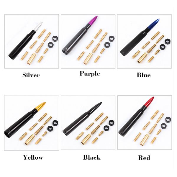 Bullet Head Antenna Auto Modification car antenna mast bullet, bullet antenna universal