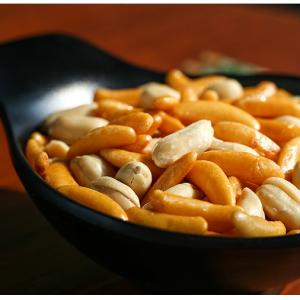 Persimmon Seed Shaped Japanese Rice Crackers Roast Healthy Nut Snack