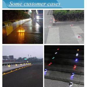 Cat Eye Reflector Solar Road Studs Pavement Marker Tempered Led Glass For