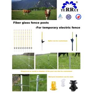 ISO9001 L48'' Electric Fencing Round Fiberglass Post