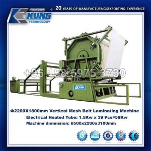 China Automatic Vertical Mesh Belt Lamination Machine Multi Function on sale China Automatic Vertical Mesh Belt Lamination Machine Multi Function on sale