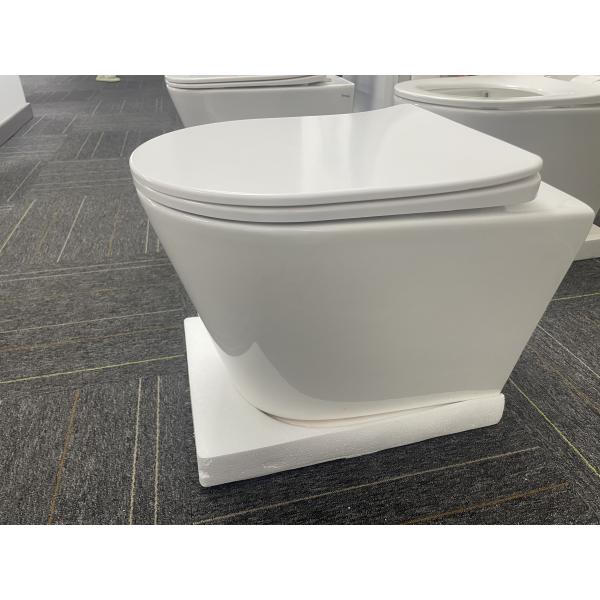 China Manufacture Luxury Modern Europe Standard Round Wall Hung Toilet Wholesale Bathroom Ceramic Turbo Flush