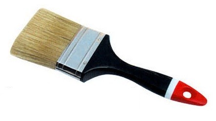 Buy Personalised House Paint Brush White Bristle Edging Lacquered Handle at wholesale prices
