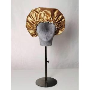 Drawstring Sleep 48cm Satin Hair Bonnet 2 Layer Adjustable