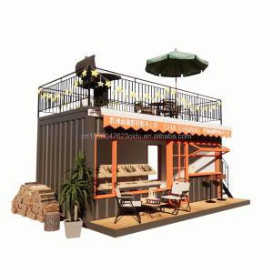 Modern Design Style 10 ft 20 ft Mobile Bar Prefabricated House Container Store